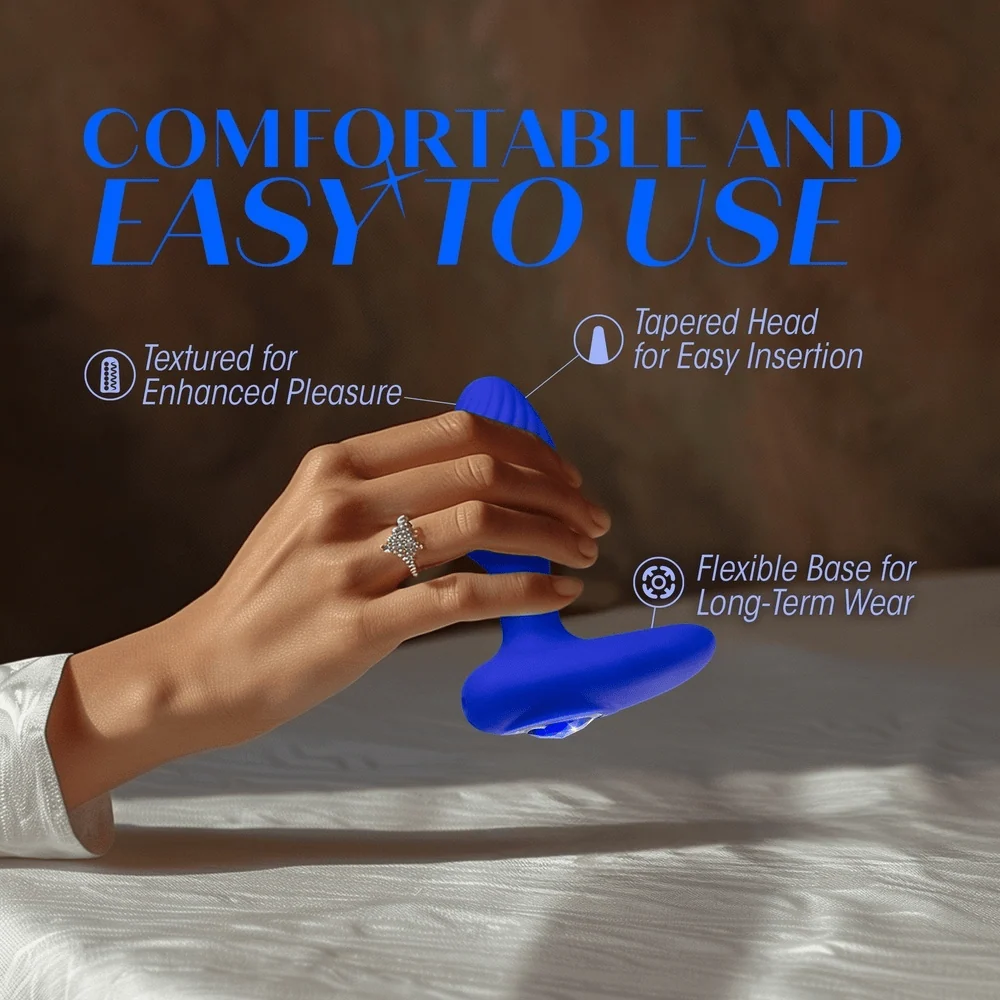 Blush Oh My Gem Mystery Sapphire Anal Plug with 7 Vibration Settings