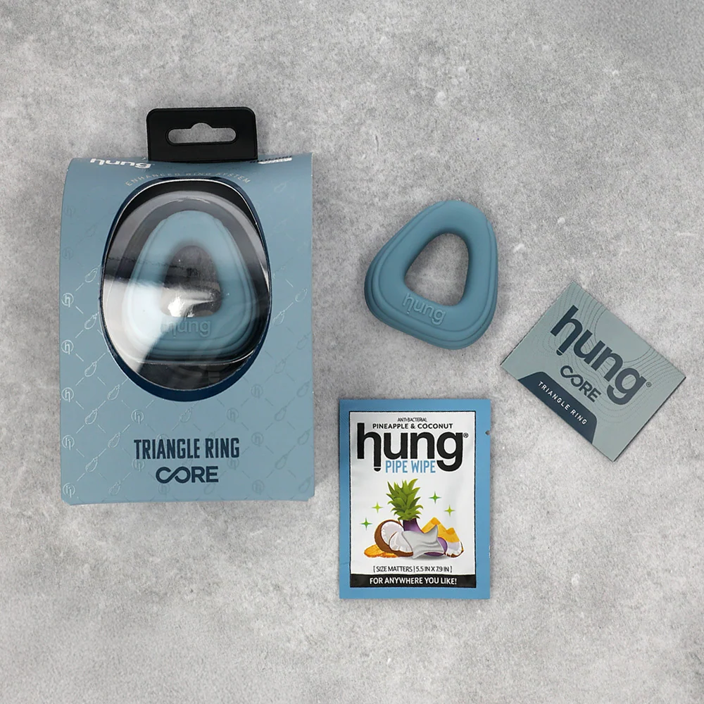 Hung Triangle Ring Platinum-Grade Silicone Cock Ring