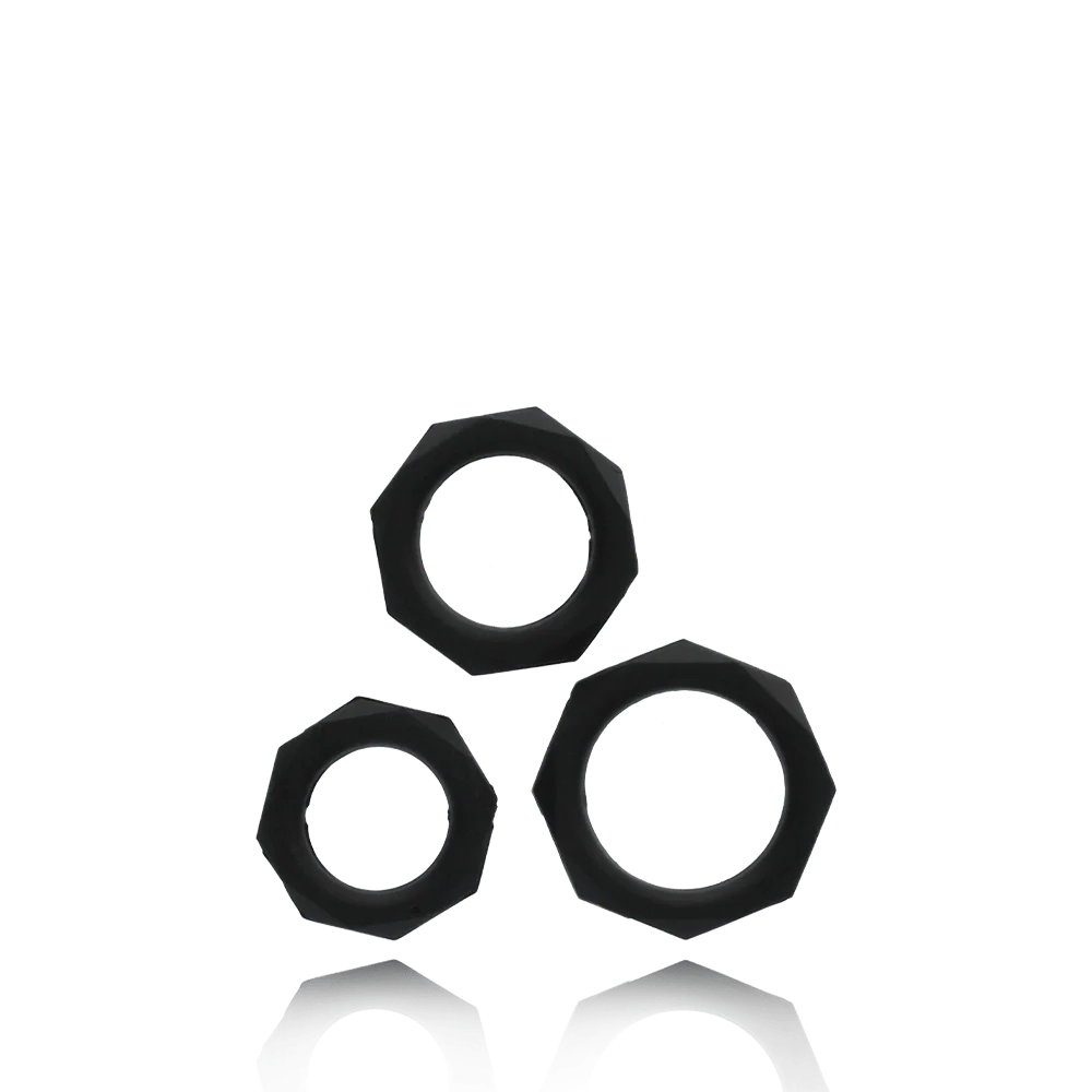 C-Ringz Silicone Designer Stamina Set - Three Elite Silicone™ Rings