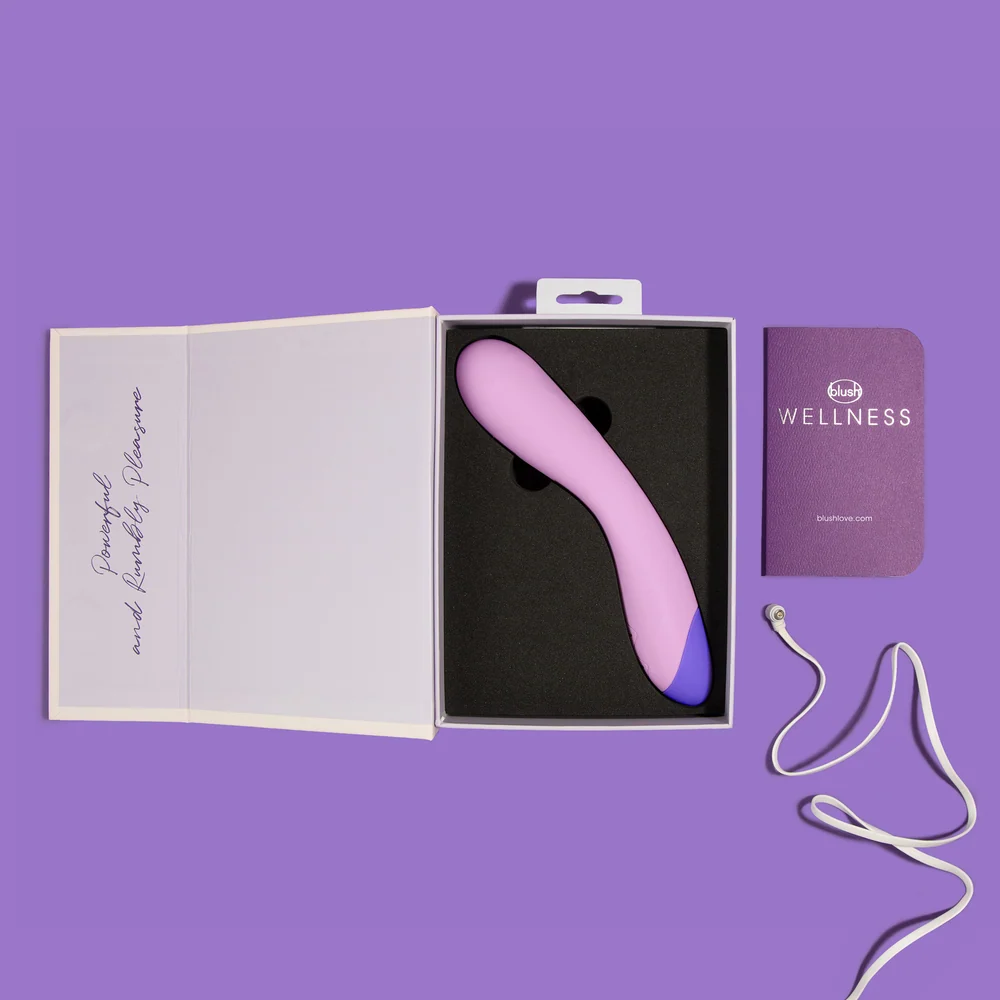 Wellness G Curve 紫色振动器，10 种振动模式，可弯曲机身