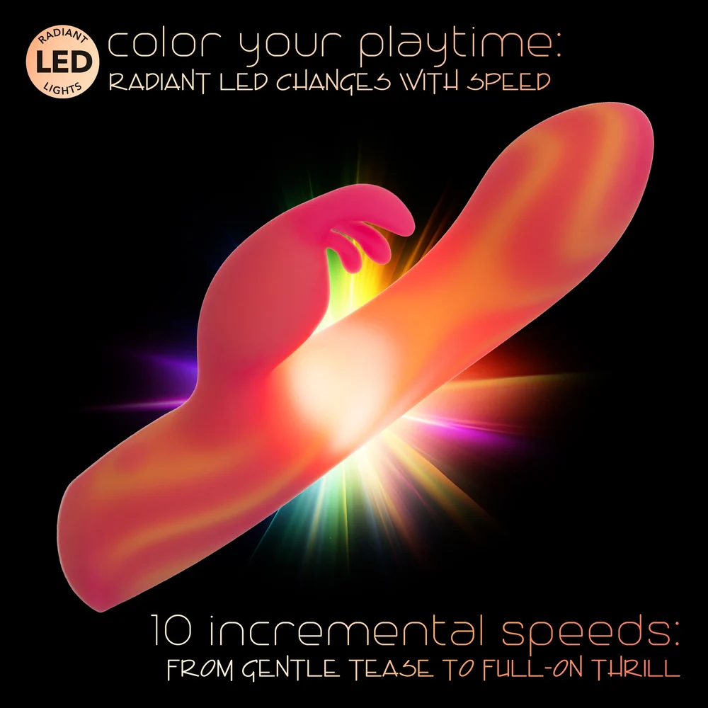 CalExotics Endless Summer Moonlight Magic LED Light Rabbit Vibrator