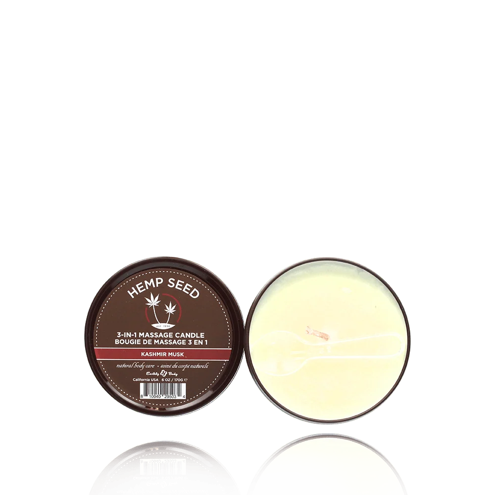 Hemp Seed Massage Candle That Melts into Warm Massage Oil