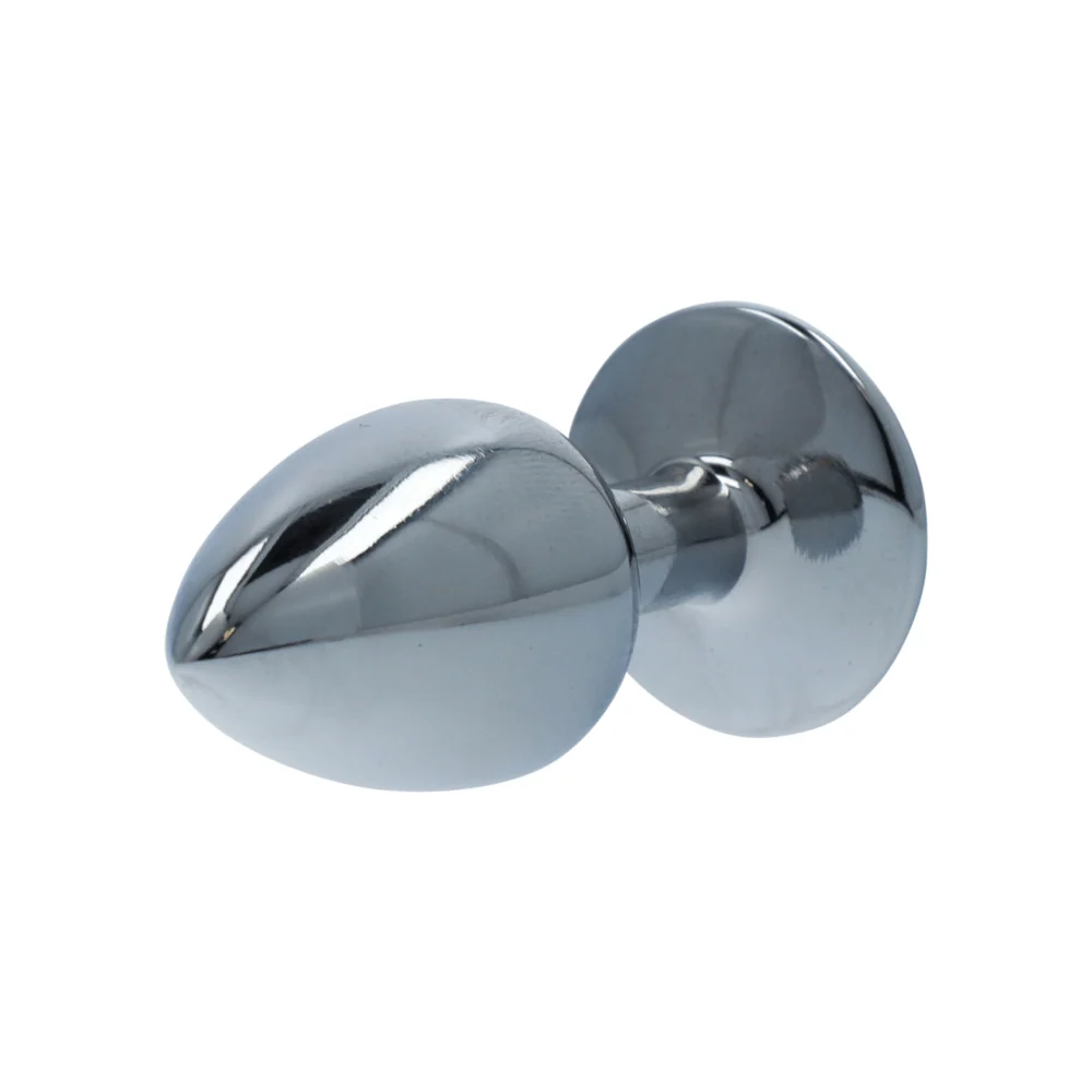 Booty Sparks Gem Anal Plug in Weighted Silvery Aluminum