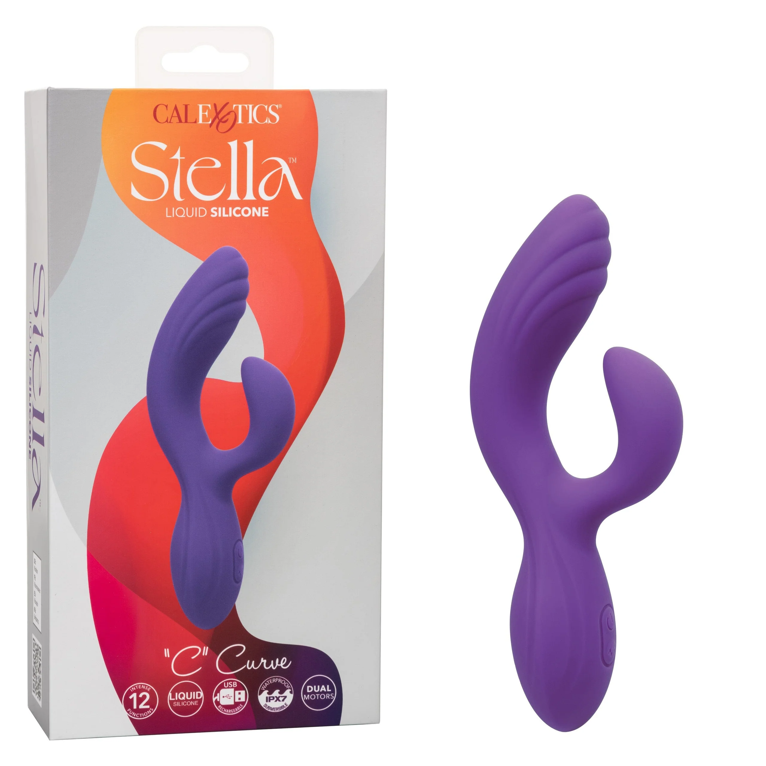 Stella Liquid Silicone C Curve Dual Massager