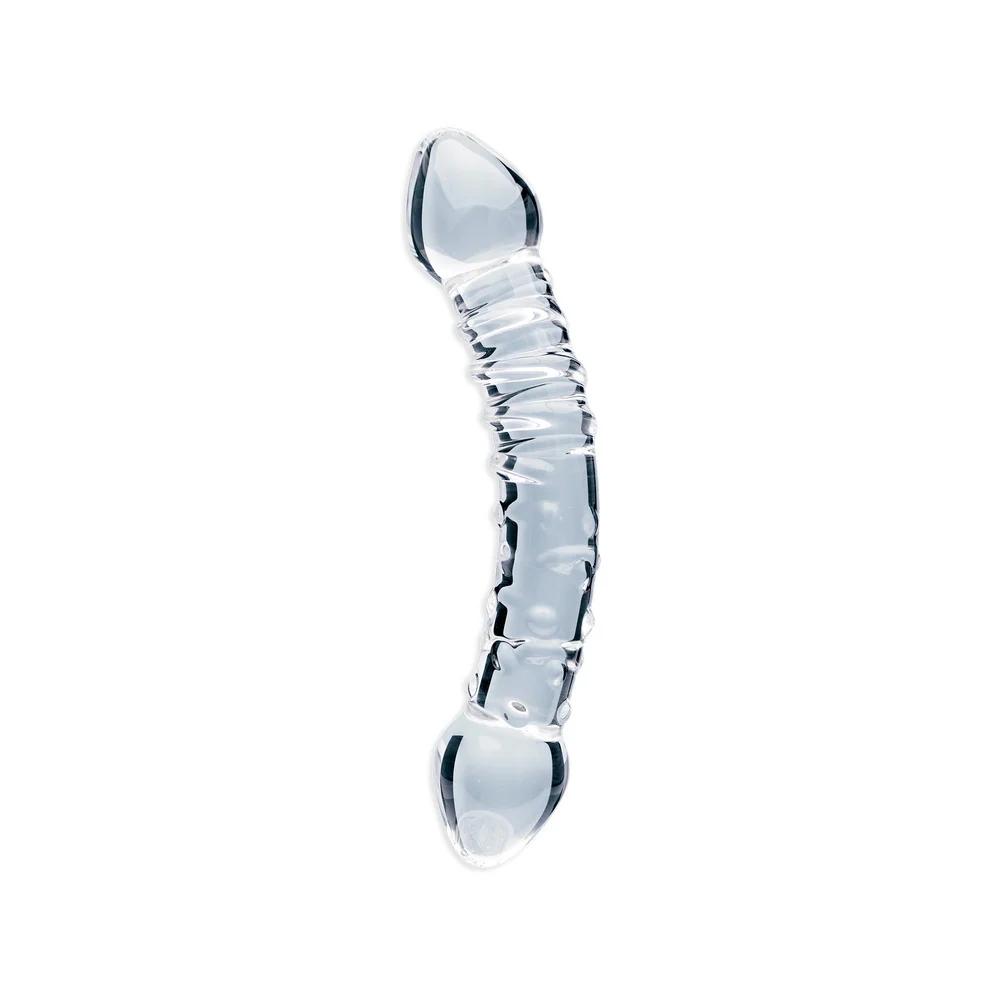 Clarity Celestial Bliss 5.9-Inch Double-Ended Glass Dildo for Solo or Couples