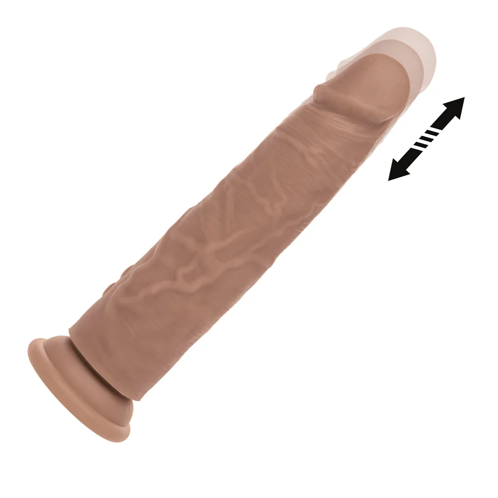 CalExotics Silicone Studs Rechargeable Vibrating and Thrusting Dildo