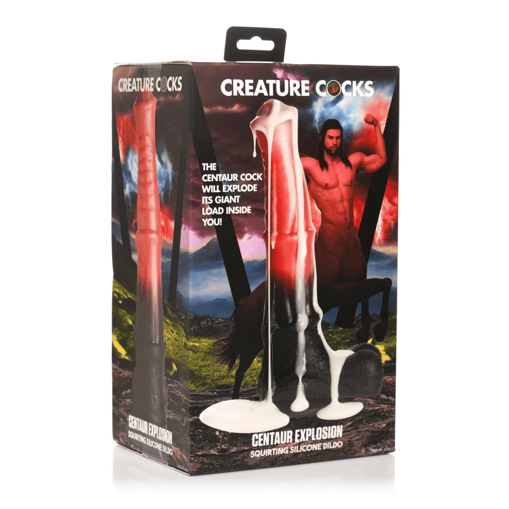 Creature Cocks Centaur Explosion 喷射液体硅胶假阳具