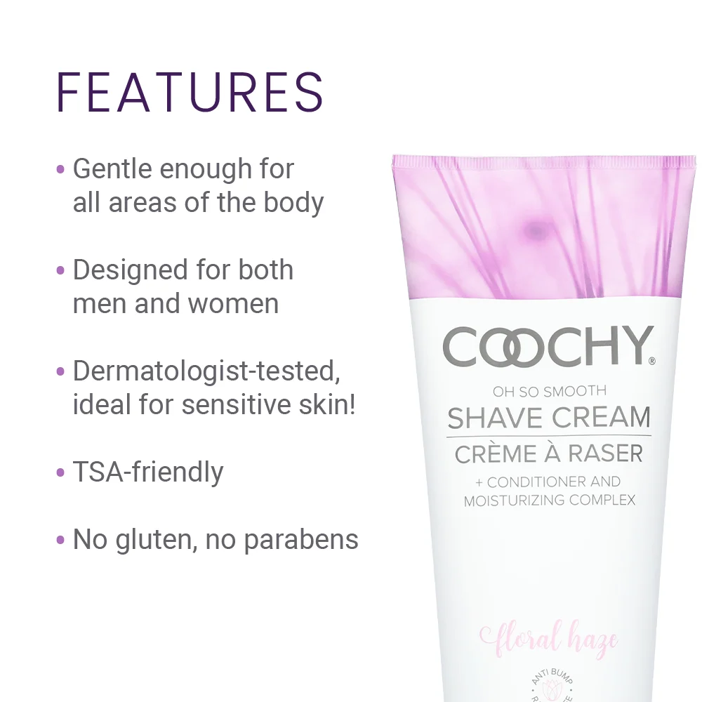 Coochy Shave Cream Floral Haze with Rose, Jasmine and Fruit Blossoms