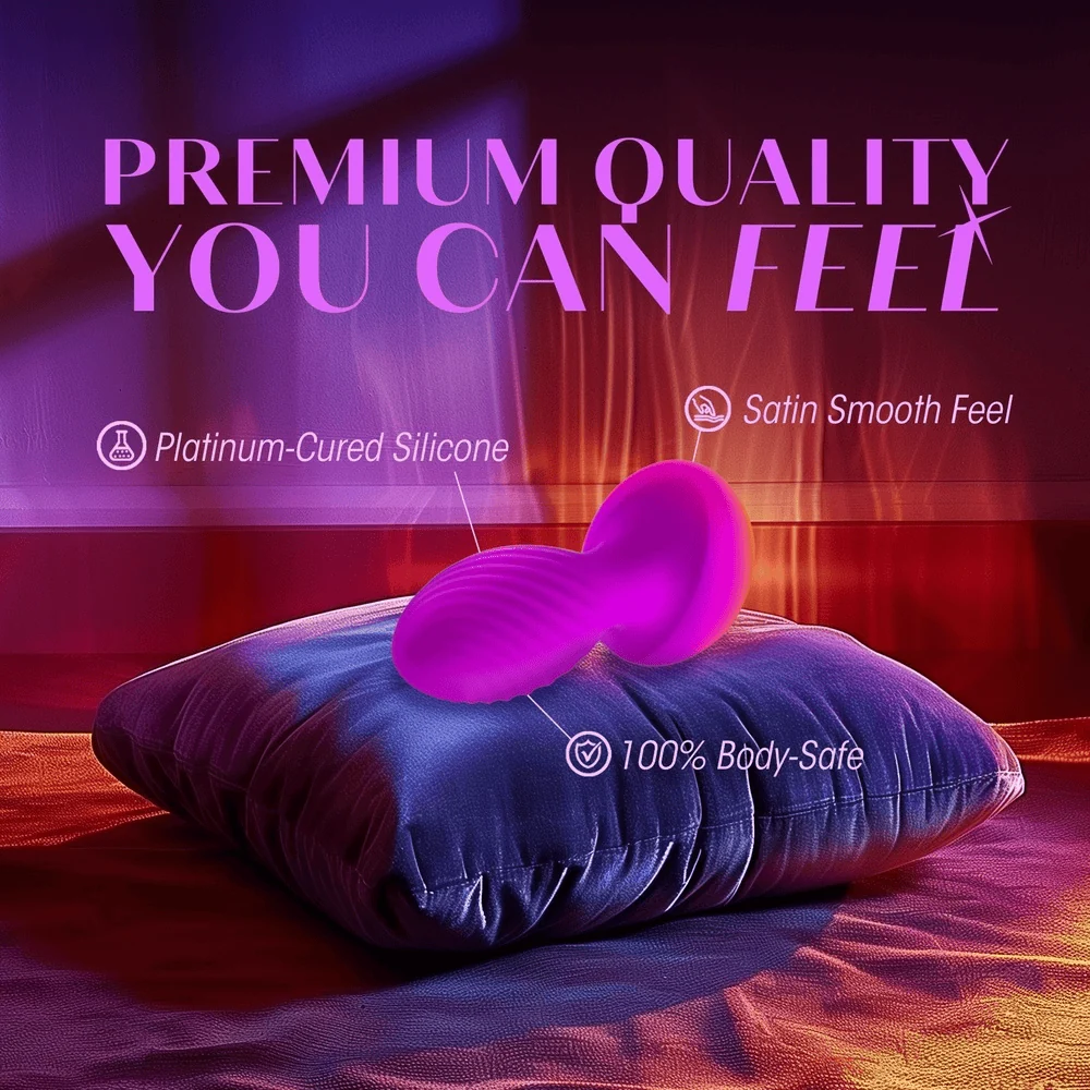 Blush Oh My Gem Charm Anal Plug with Glowing Amethyst Base