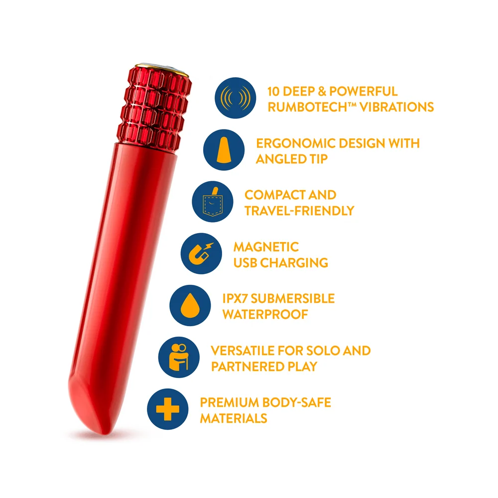 Blush Oh My Gem Desire Ruby Bullet Vibrator with 10 Vibration Modes