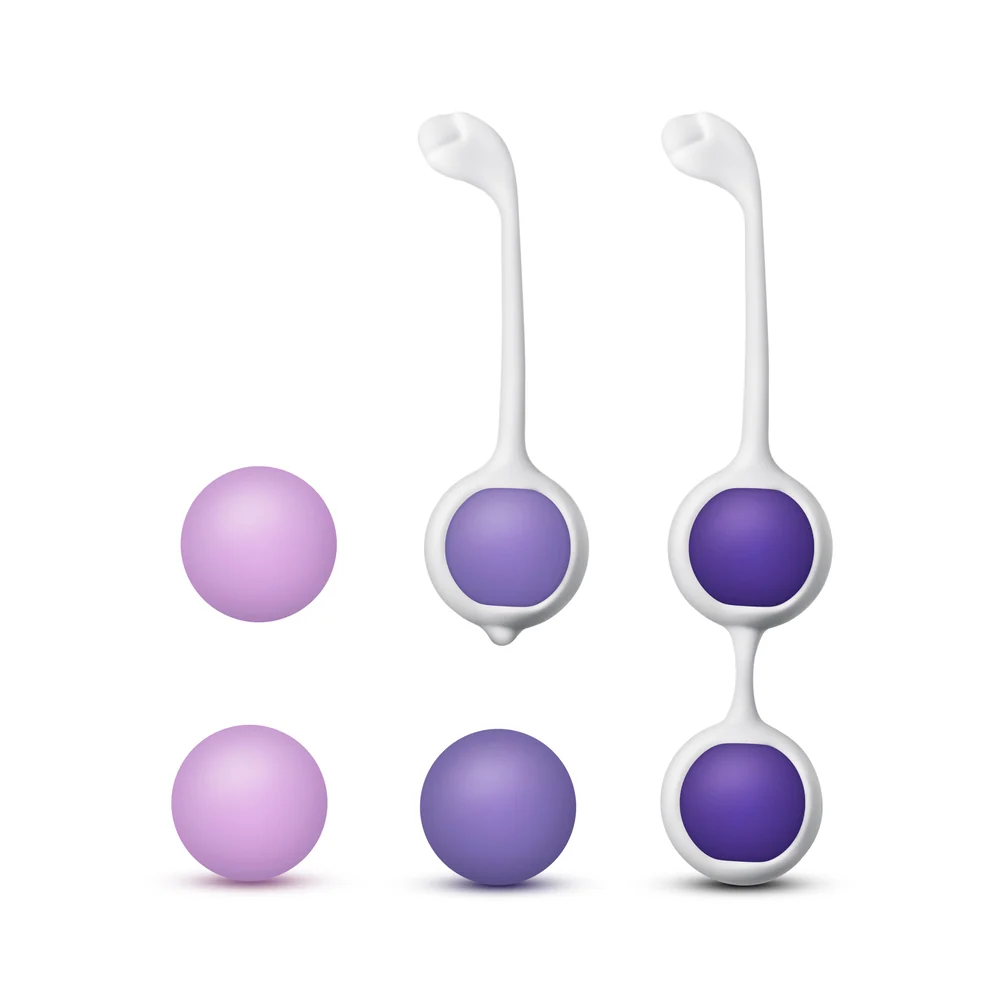 Blush Wellness 5pc Kegel Training Kit With Six Weighted Silicone Balls