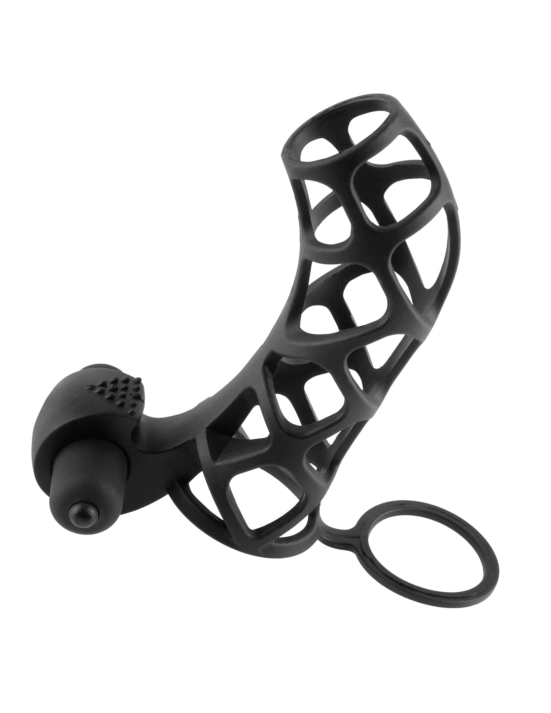 Fantasy X-Tensions Extreme Silicone Power Cage Erection Enhancer in Black