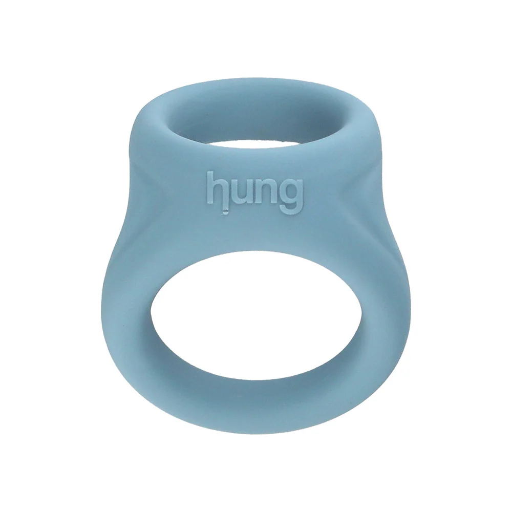 Hung Dual Ring Contoured Platinum-Grade Silicone Cock Ring