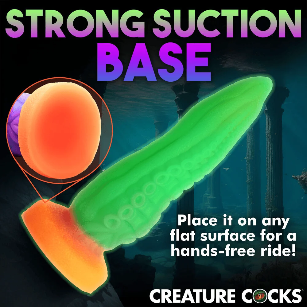 Creature Cocks Tenta-Cock Glow-in-the-Dark Tentacle Dildo with Suction Cup Base