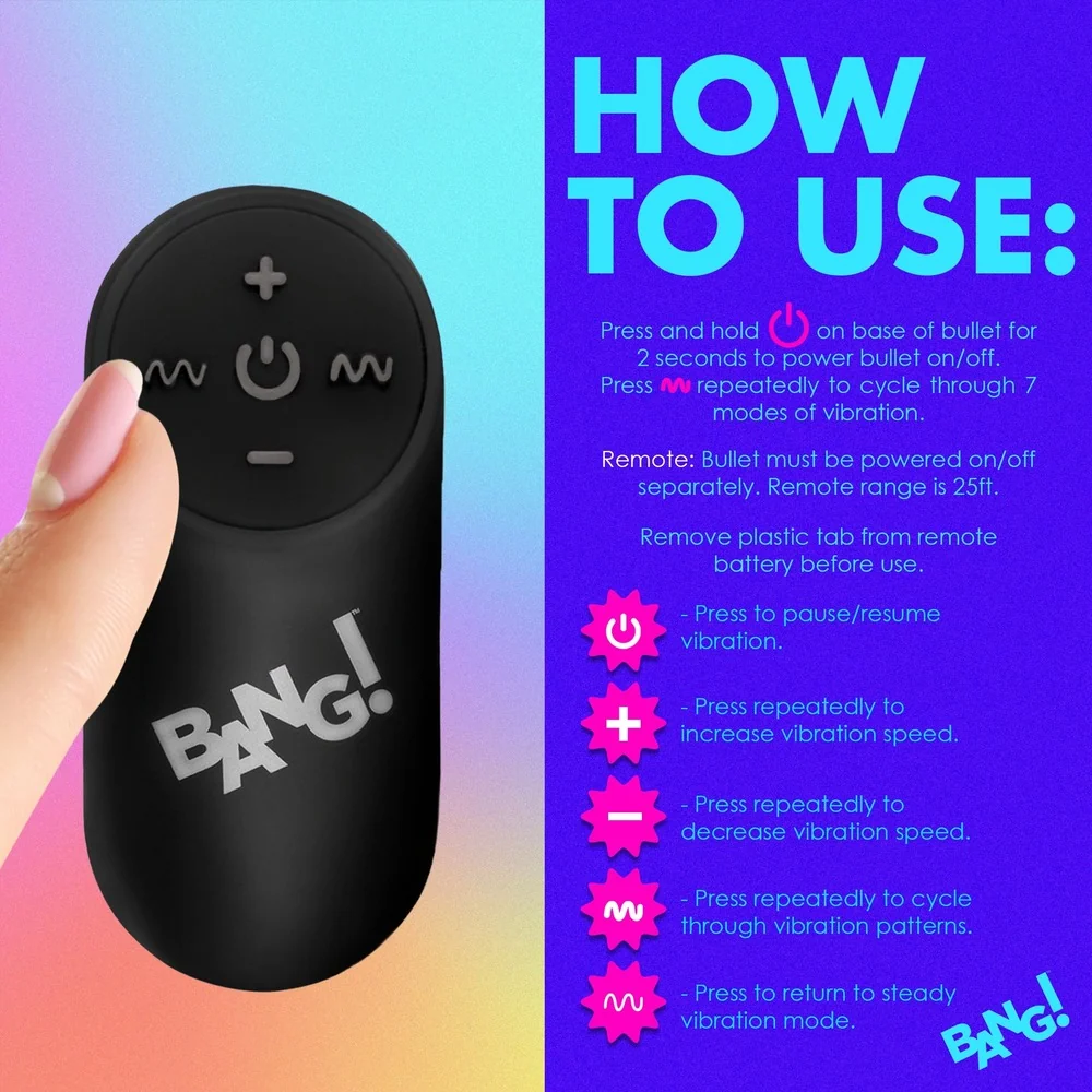 Bang! Vibrating Rainbow Corkscrew Butt Plug