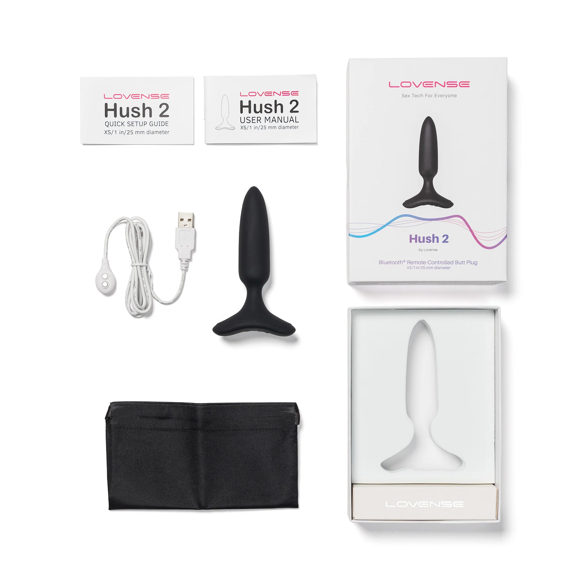 Lovense Hush 2 Bluetooth-Controlled Anal Plug