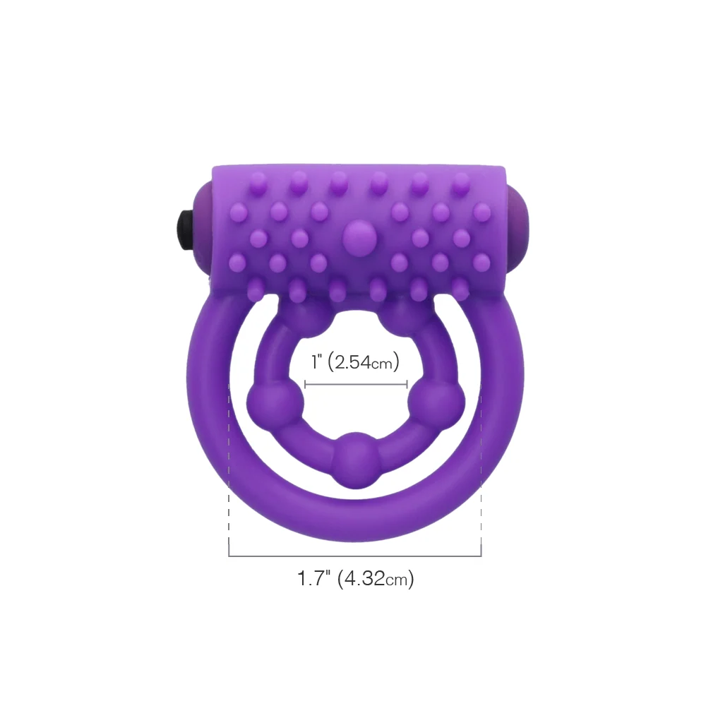 Fantasy C-Ringz Purple Vibrating Prolong Performance Ring