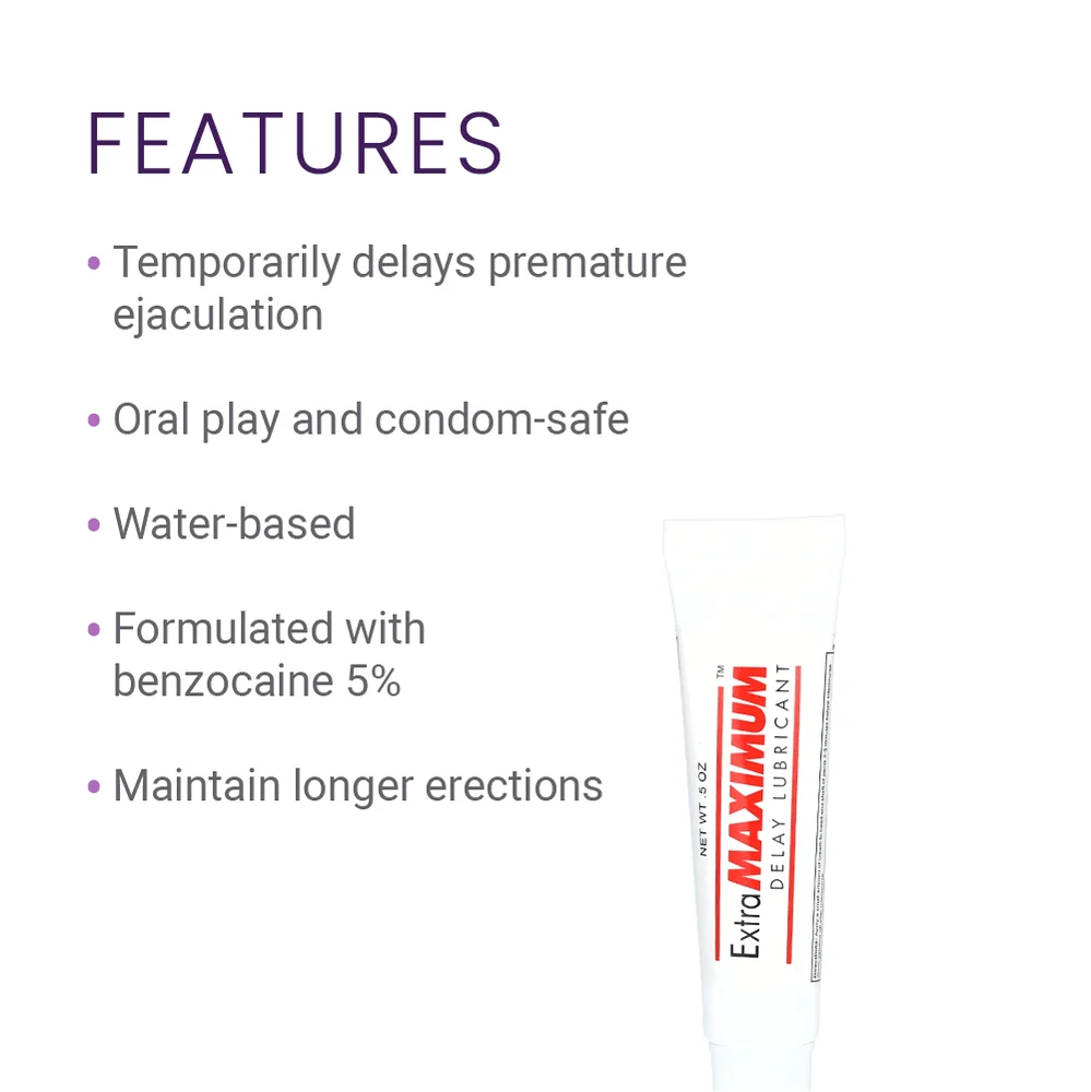 Extra Maximum Delay Lubricant for Longer Lovemaking