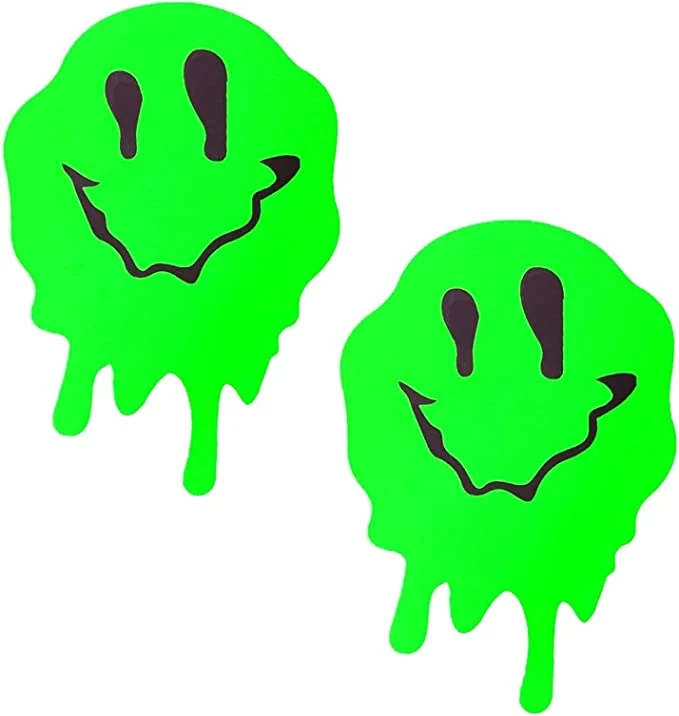 Neon Green Sporto Melty Face Nipztix Pasties