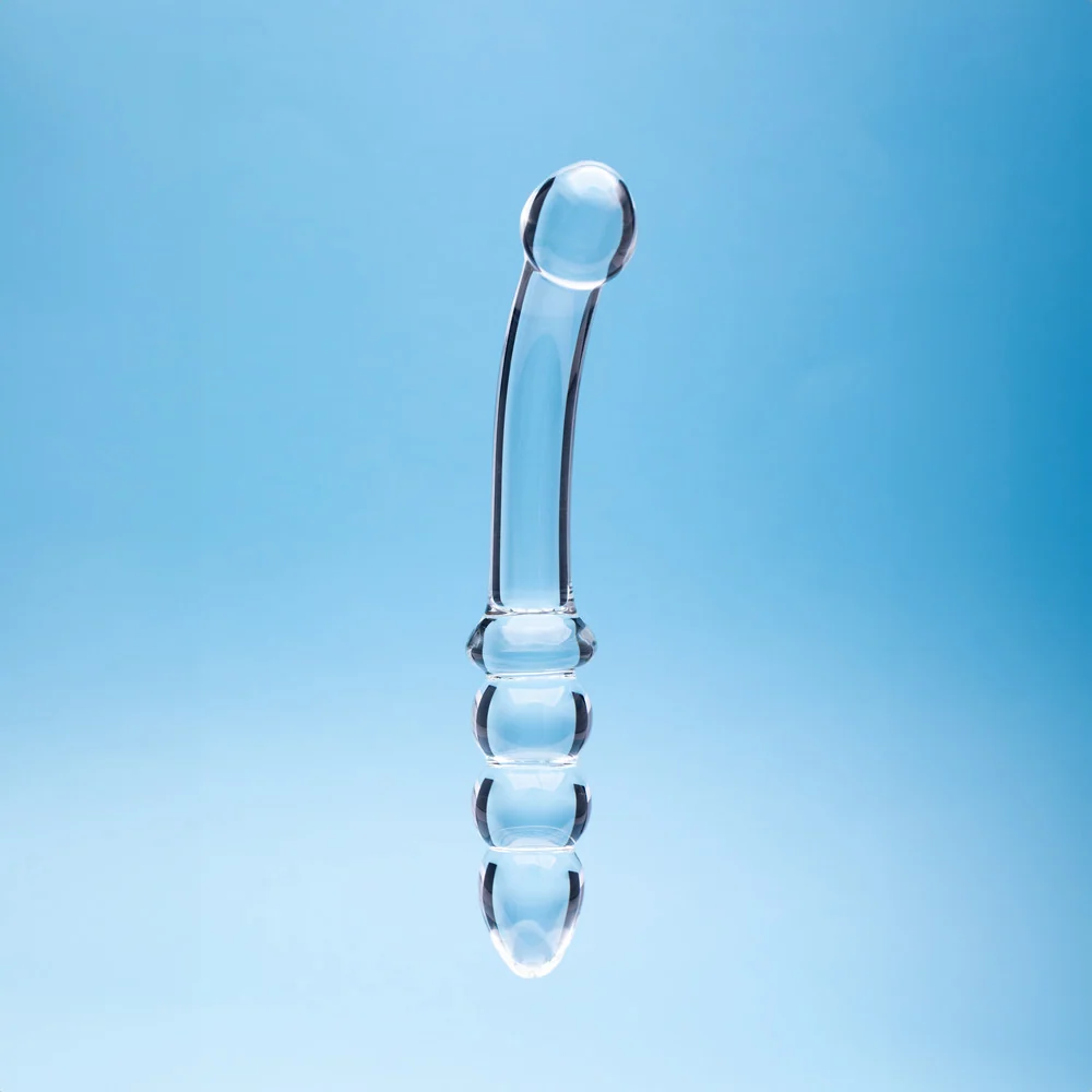 Clarity Celestial Zenith 6.5-Inch Double-Ended Curved Glass Dildo