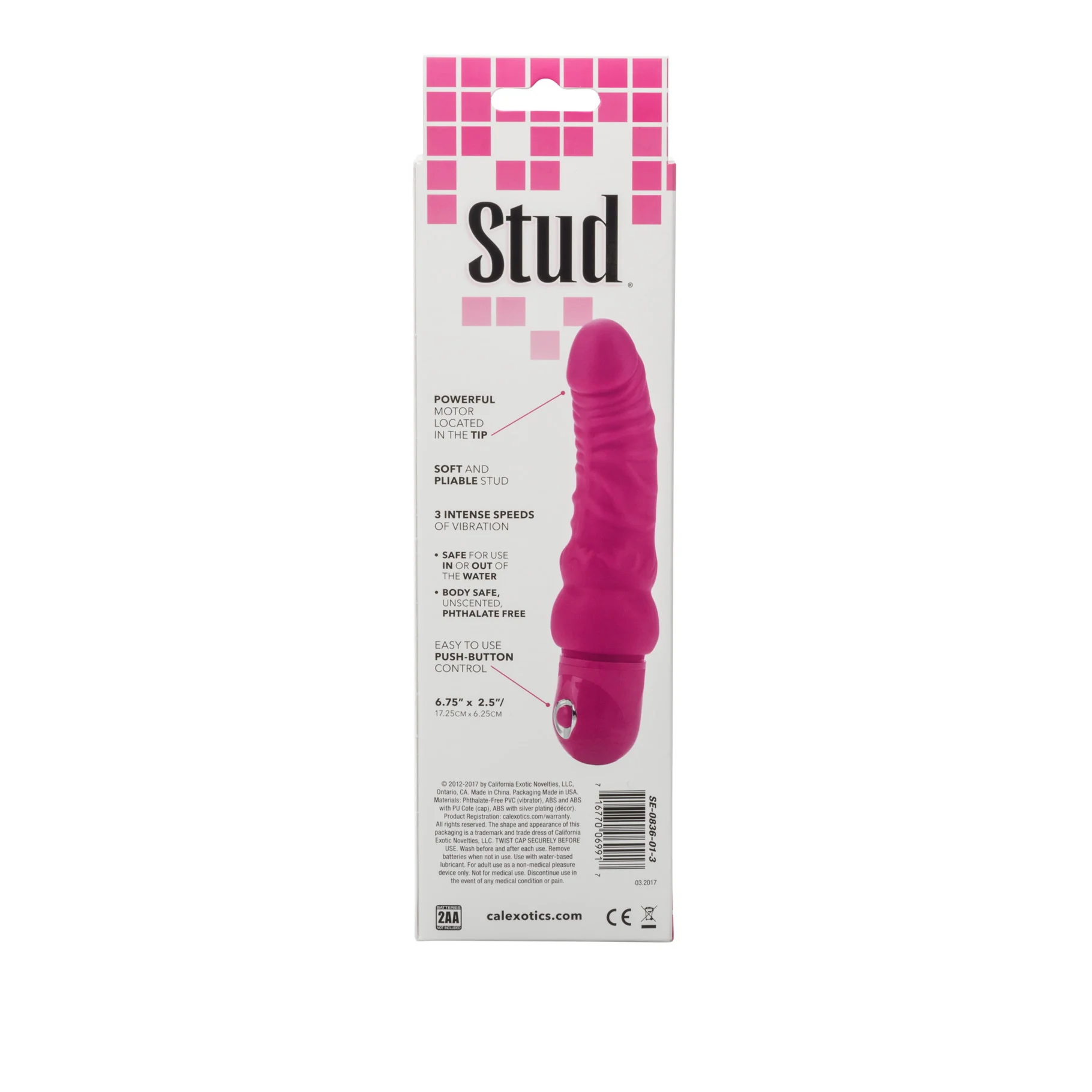 Power Studs Curvy Vibrating Dildo With G-Spot Curve