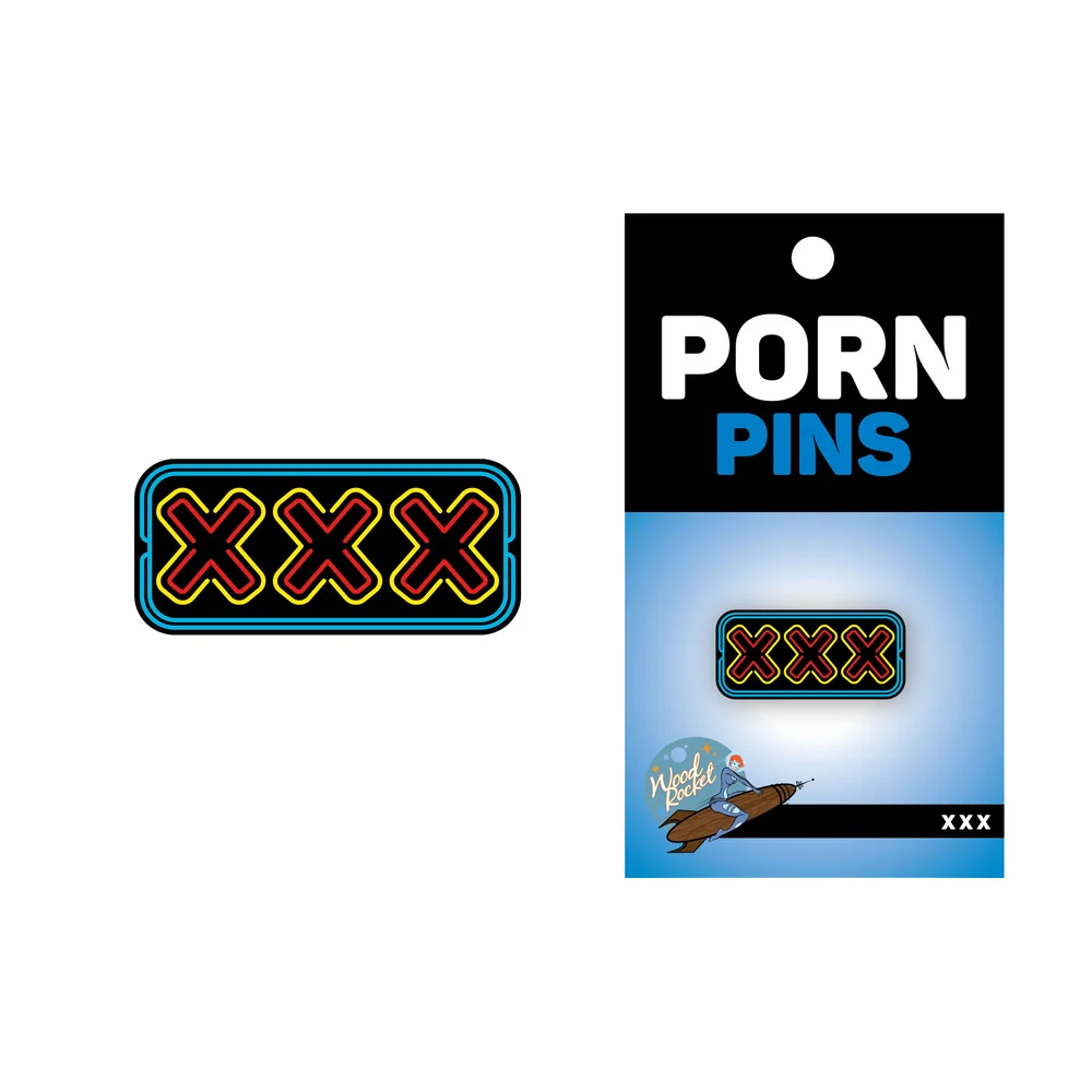 XXX Enamel Lapel Pin from the WoodRocket Porn Pins Collection