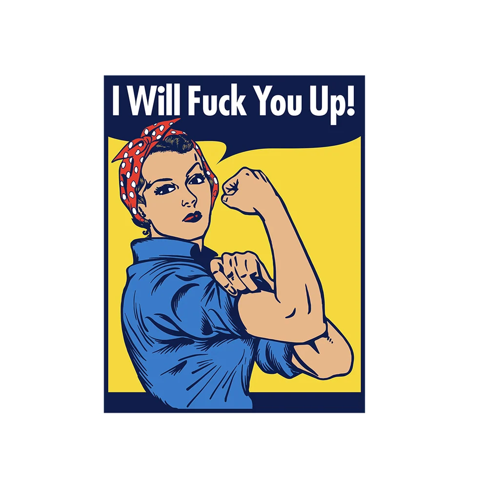I Will Fuck You Up Enamel Lapel Pin by WOOD ROCKET