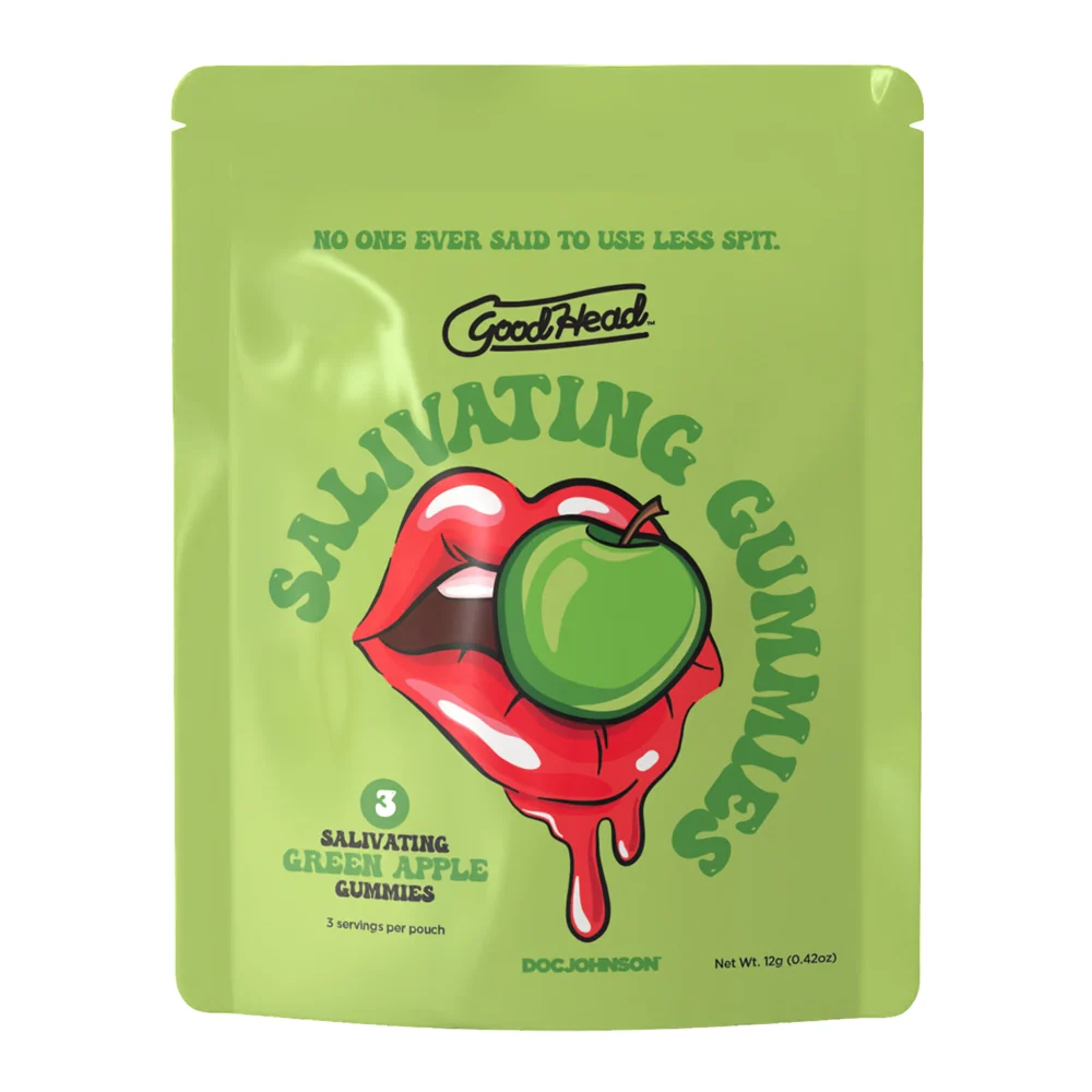 GoodHead Salivating Gummies in Green Apple and Watermelon