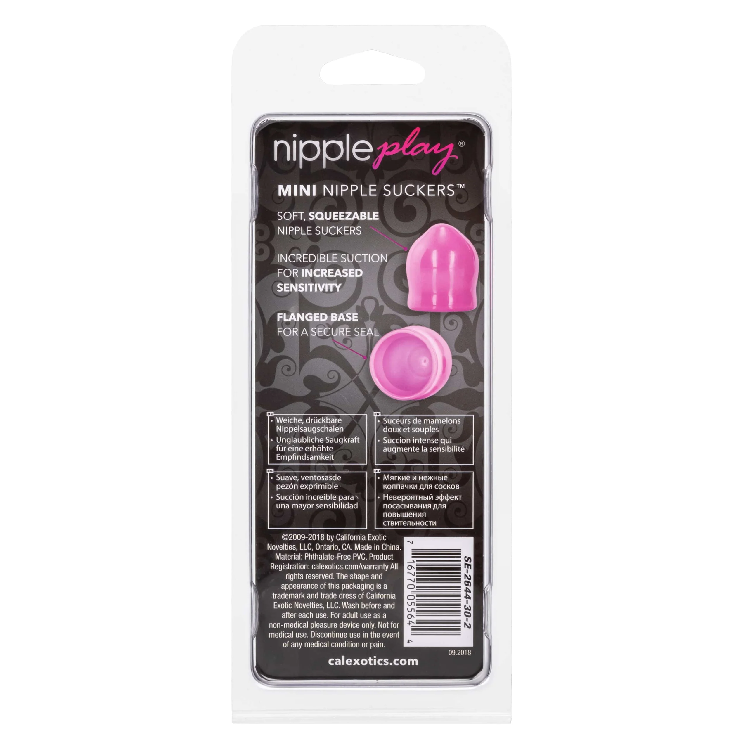 Nipple Play Mini Nipple Suckers in Soft Phthalate Free PVC