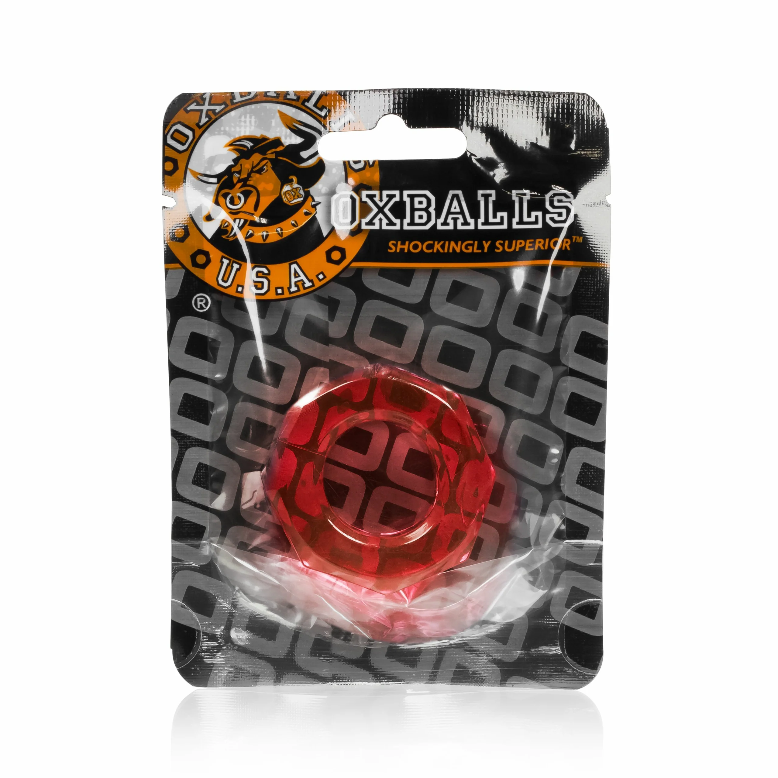 Oxballs Humpballs Ruby Cock Ring in Soft Skin Flex-TPR