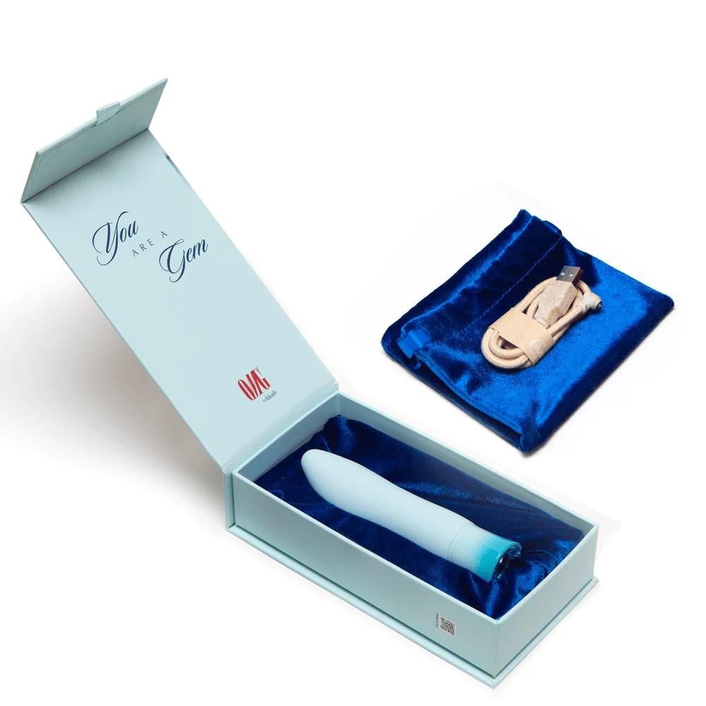 Blush Oh My Gem Ardor Aquamarine Bullet Vibrator for Internal and External Play