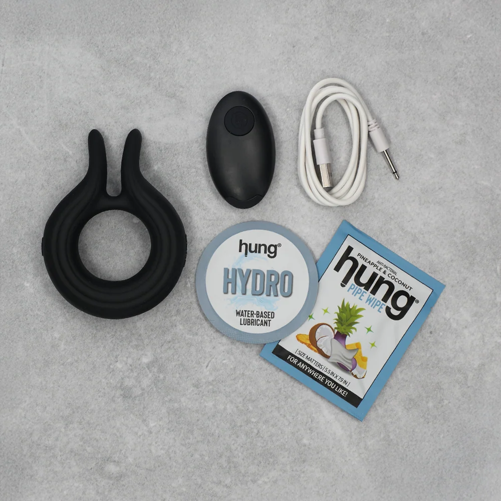 Hung Vibrating Flicker Ring with Dual Flickers and Remote Control