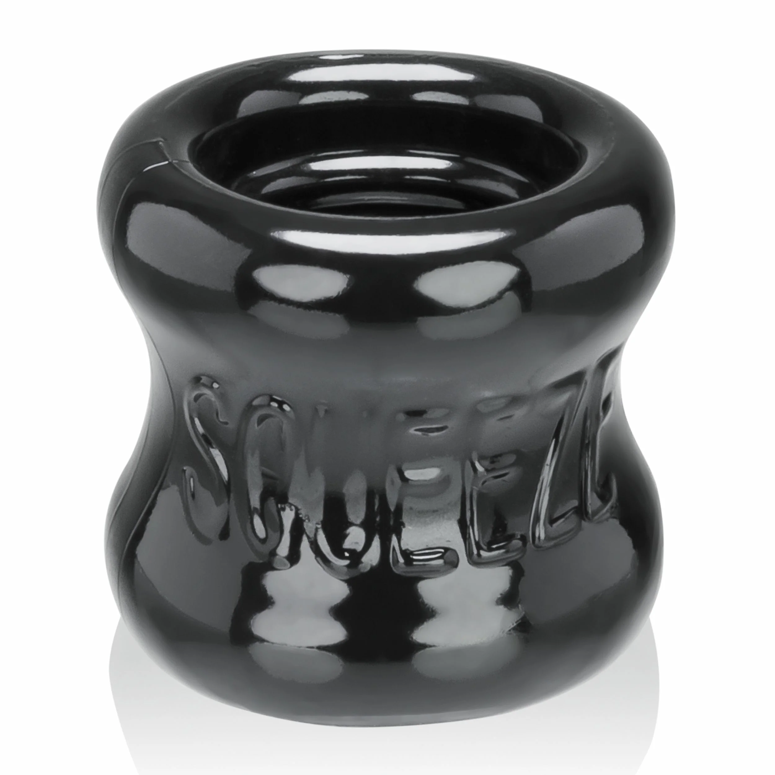 Oxballs Squeeze Ball Stretcher Black Cock Ring in FLEXtpr