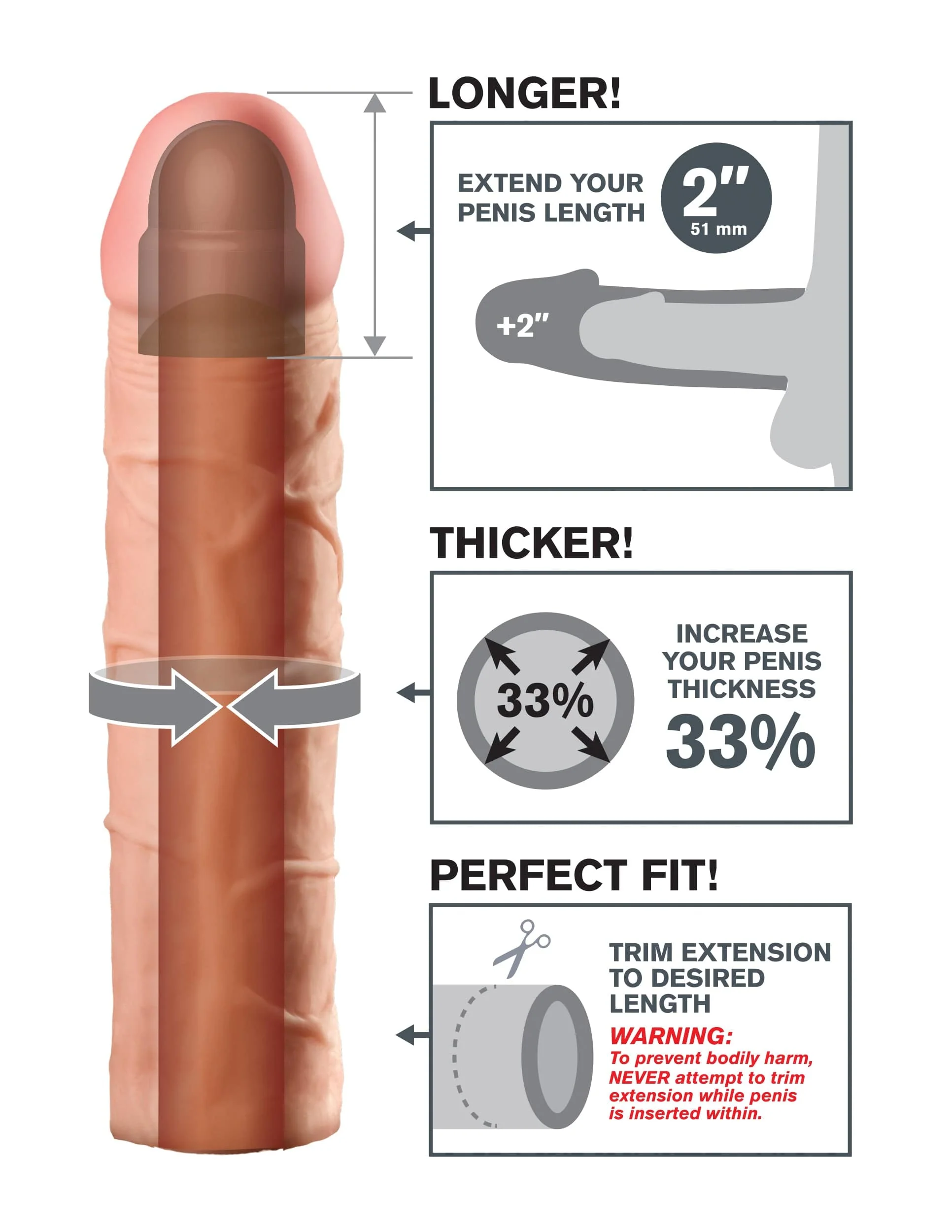 Fantasy X-Tensions Perfect Extension Enhancer by Pipedream Products