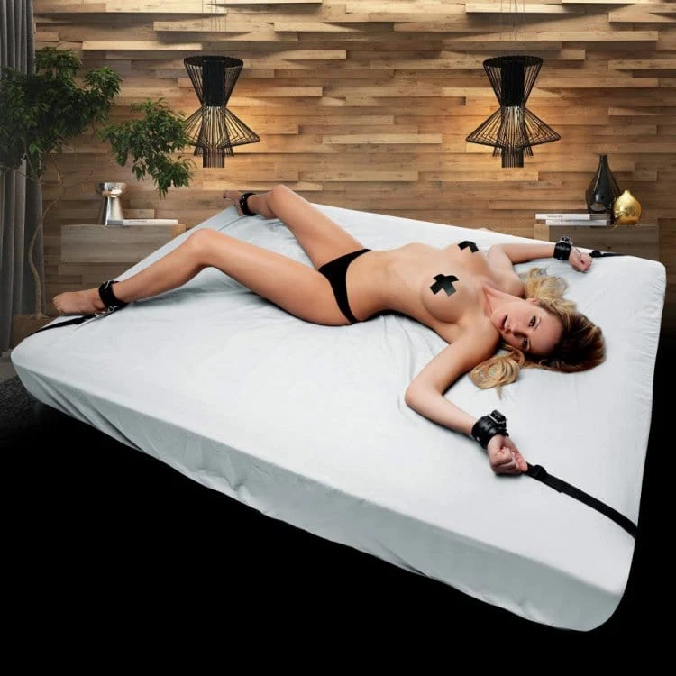 Strict Deluxe Bed Restraint Kit With Padded Cuffs