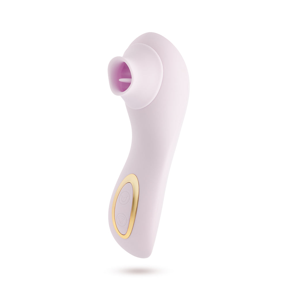 Blush Delice Fleur Fluttering Tongue and Suction Clitoral Vibrator
