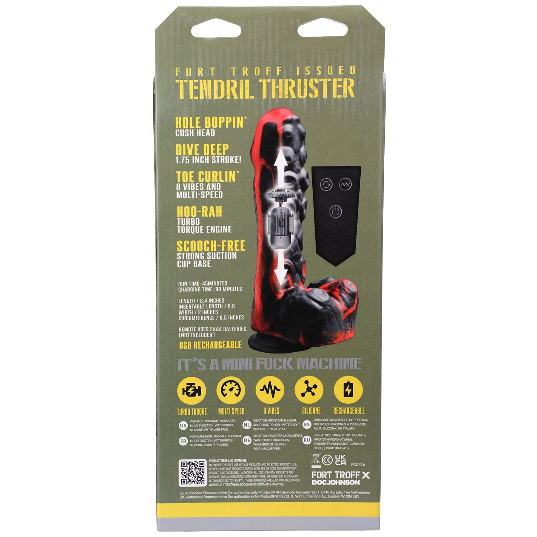 Fort Troff Tendril Thruster 纹理推进式遥控假阳具
