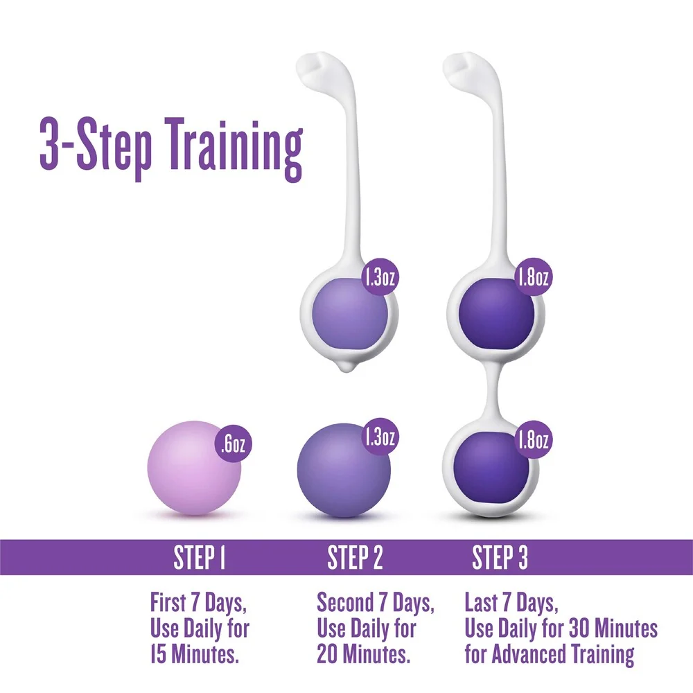 Blush Wellness 5pc Kegel Training Kit With Six Weighted Silicone Balls