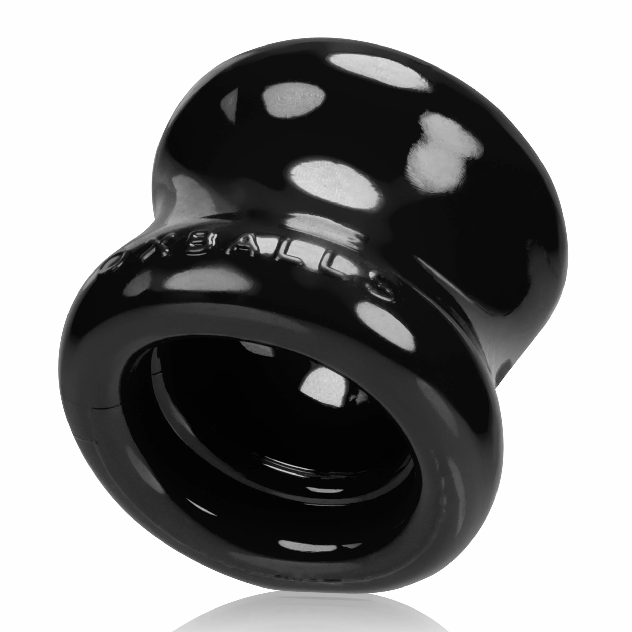 Oxballs Squeeze Ball Stretcher Black Cock Ring in FLEXtpr