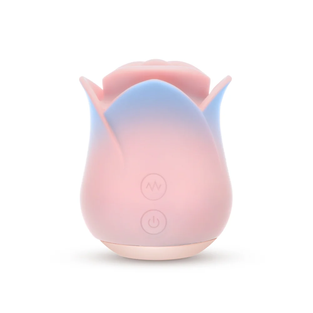Blush Kissing Rose Tongue Clitoral Vibrator with 10 Modes