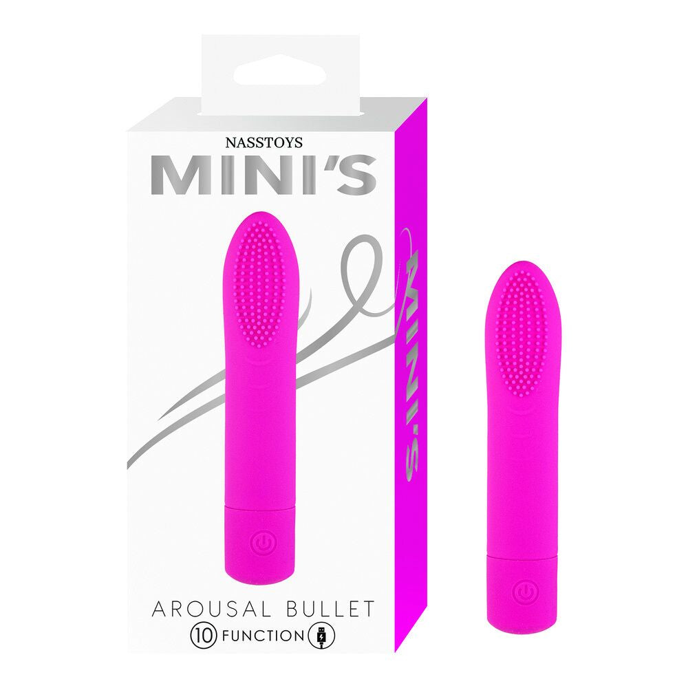 Nasstoys Mini's Arousal Pink Silicone Bullet Vibrator for Targeted Pleasure