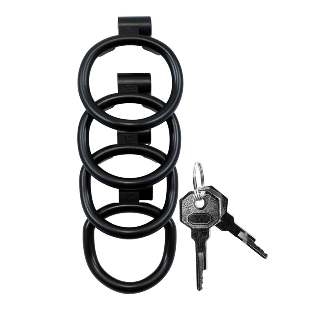 Kink Chastity Series Original Black Locking Cock Cage