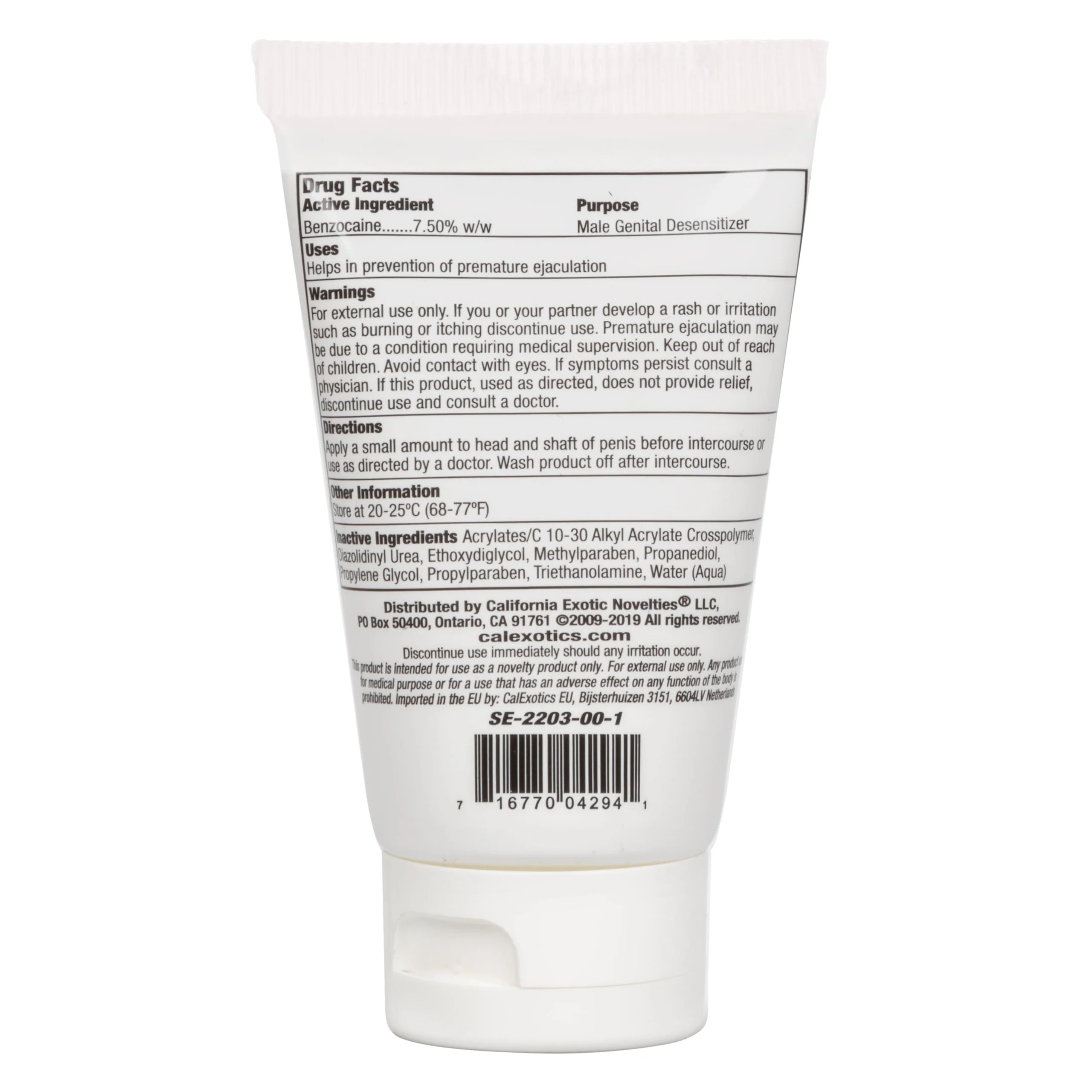 Optimum Series Rock Hard Delay Cream with Benzocaine