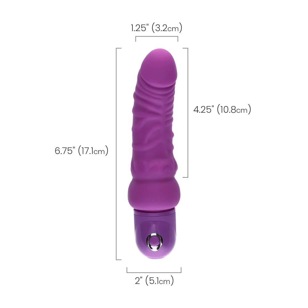 Power Studs Curvy Vibrating Dildo With G-Spot Curve