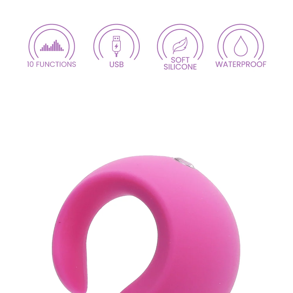LuvMor O's Finger Vibe Mini Massager with 10 Vibration Speeds