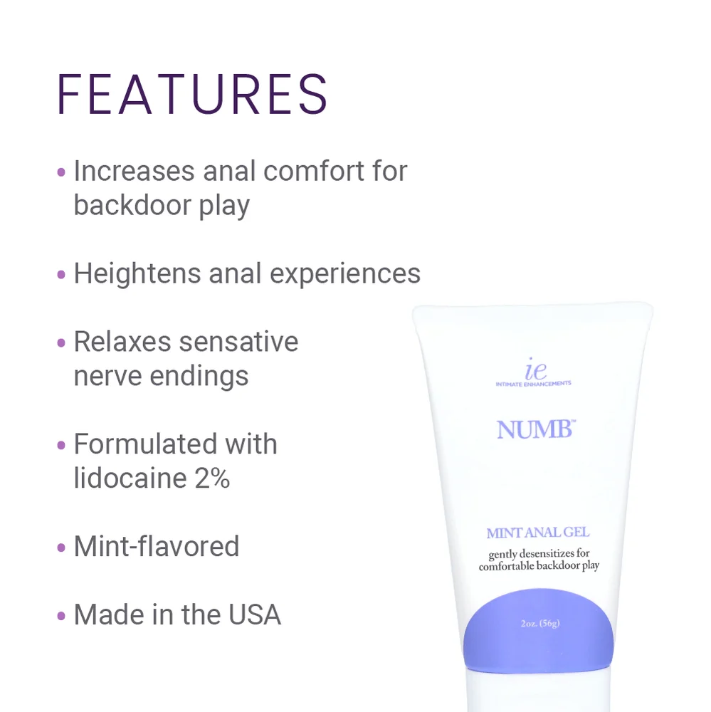 Intimate Enhancements 薄荷麻木肛门凝胶 更易进入