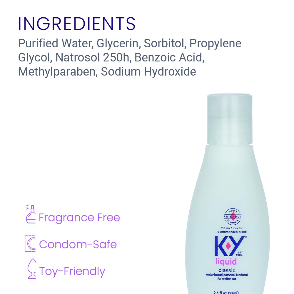 KY Liquid Personal Lubricant Water Based Formula