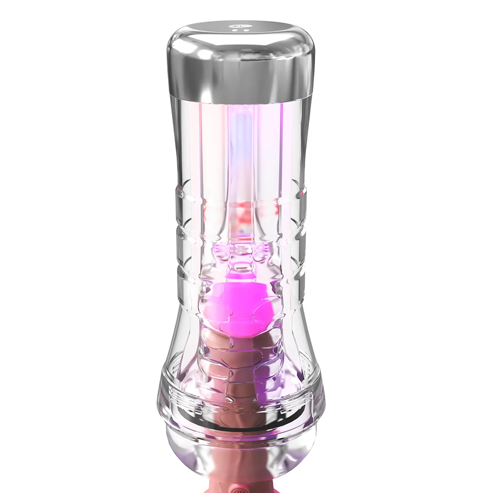 PDX Elite ViewTube XXL See-Thru EZ-Grip LED Stroker