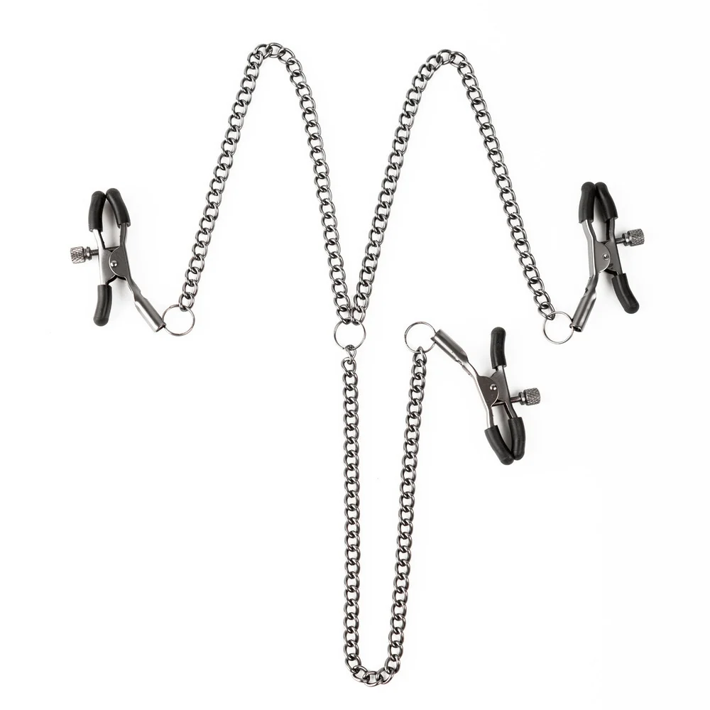 Sei Mio Triple Tease Adjustable Nipple and Clit Clamp Set
