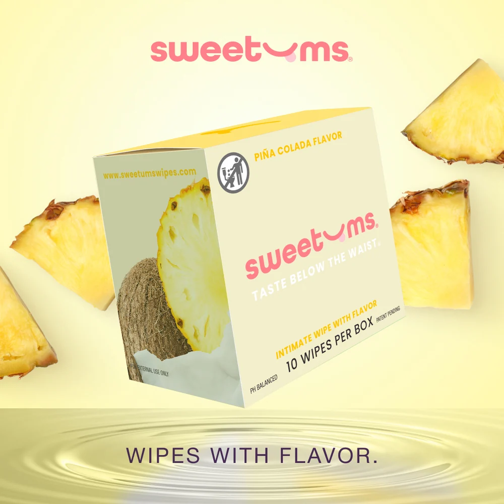 Sweetums Personal Flavored Intimate Wipes